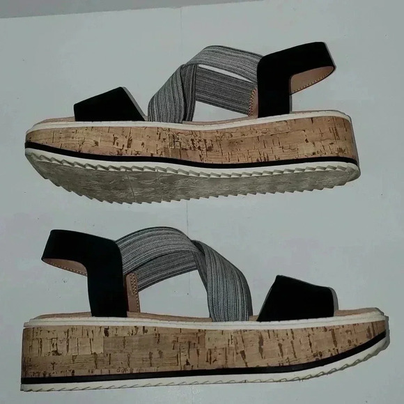 LIFE STRIDE Velocity 2.0 Clementine Round Toe Cork Platform Slip On Sandals 10 M - Picture 9 of 10